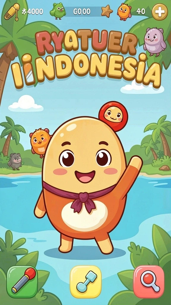 neko4d - Visual yang cerah dan penuh warna dalam gameplay.