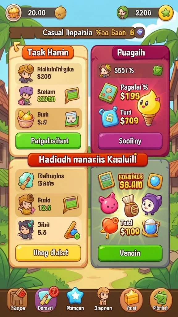 super5 - Screenshot menunjukkan karakter utama dalam aksi.